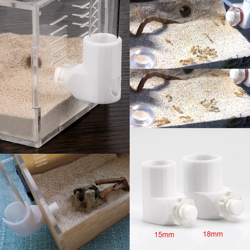 Ant Farm External Water Feeder Water Feeding Area Water Bowl for Ant Anthill Ants Nest Test Tube Drinking Bottle Ant House Tools