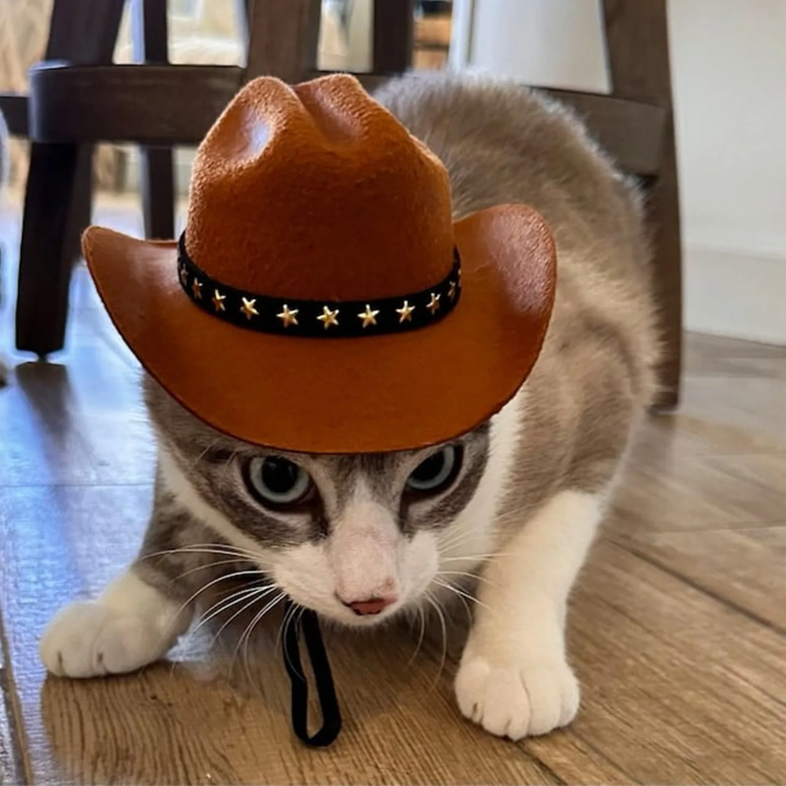British Pet Dog Hat Star Cowboy Hat Pet Supplies Adjustable Dog Costume Top Hat Headwear Pet Hat Dogs Caps Pet Sun Hats For Cats