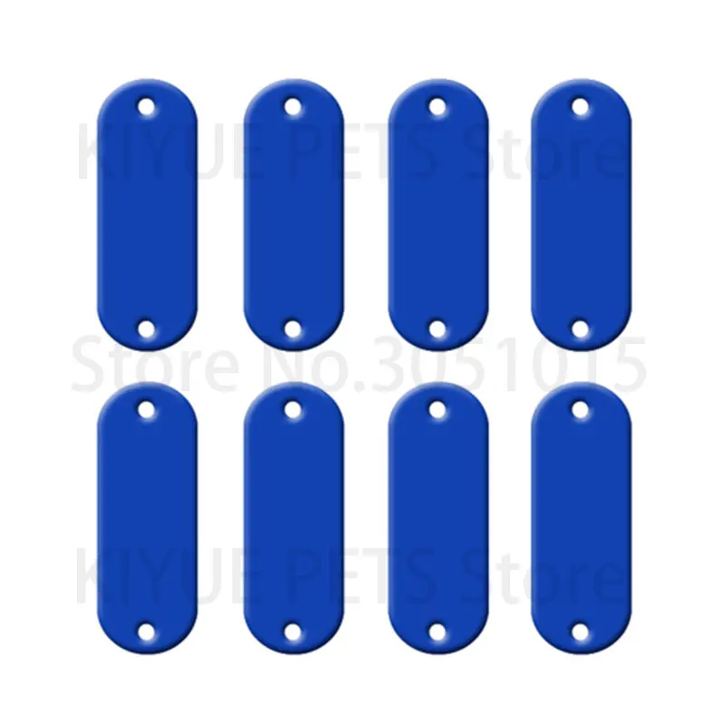 Wholesale 20Pcs Tag Dog For Collar Name Charm ID Tag Oval Custom Aluminum Pet Dog Pet Tag Personalized Engraved Dogs Cat ID Tags