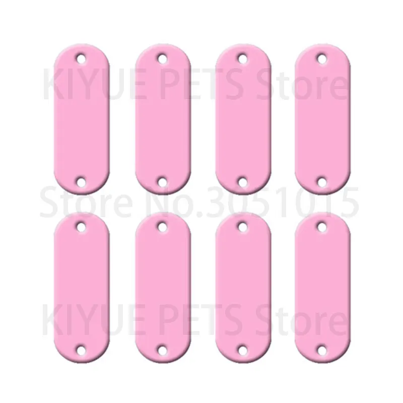 Wholesale 20Pcs Tag Dog For Collar Name Charm ID Tag Oval Custom Aluminum Pet Dog Pet Tag Personalized Engraved Dogs Cat ID Tags