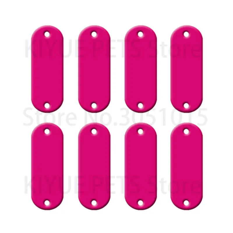 Wholesale 20Pcs Tag Dog For Collar Name Charm ID Tag Oval Custom Aluminum Pet Dog Pet Tag Personalized Engraved Dogs Cat ID Tags