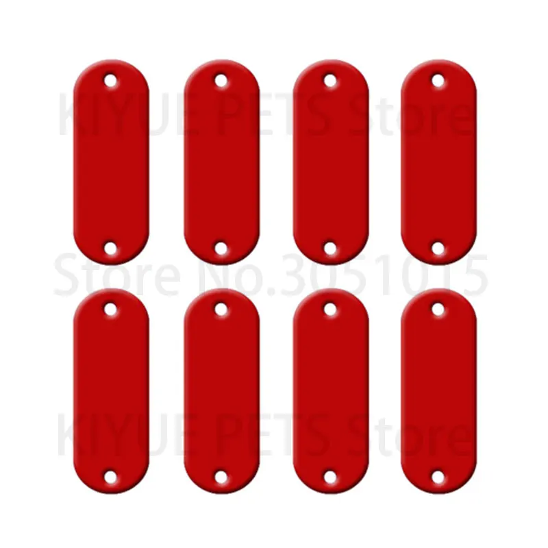 Wholesale 20Pcs Tag Dog For Collar Name Charm ID Tag Oval Custom Aluminum Pet Dog Pet Tag Personalized Engraved Dogs Cat ID Tags