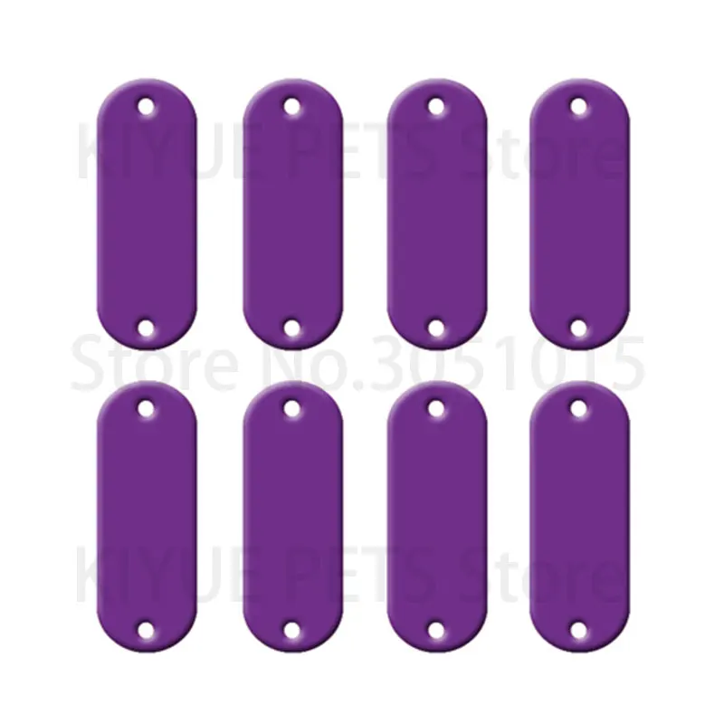 Wholesale 20Pcs Tag Dog For Collar Name Charm ID Tag Oval Custom Aluminum Pet Dog Pet Tag Personalized Engraved Dogs Cat ID Tags