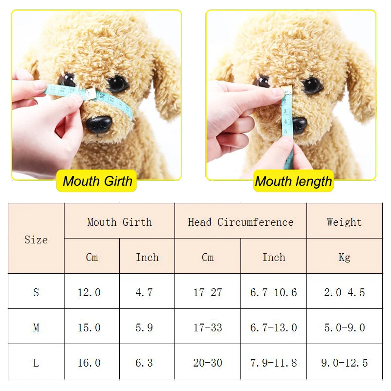 Cute Duck Bill Shape Puppy Dog Muzzle for Small Dogs Anti-bite Anti-barking Pet Face Mask Poodle Schnauzer Masoctas Accessories