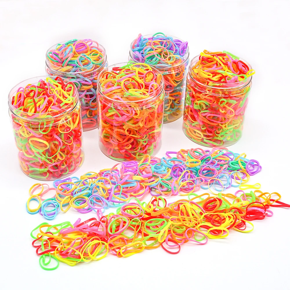 Wholesale Pet Dog Cat Hair Bows Colorful Rubber Bands Colored Top Elastic for Dog Grooming Bows Puppy Accessories Pet Products