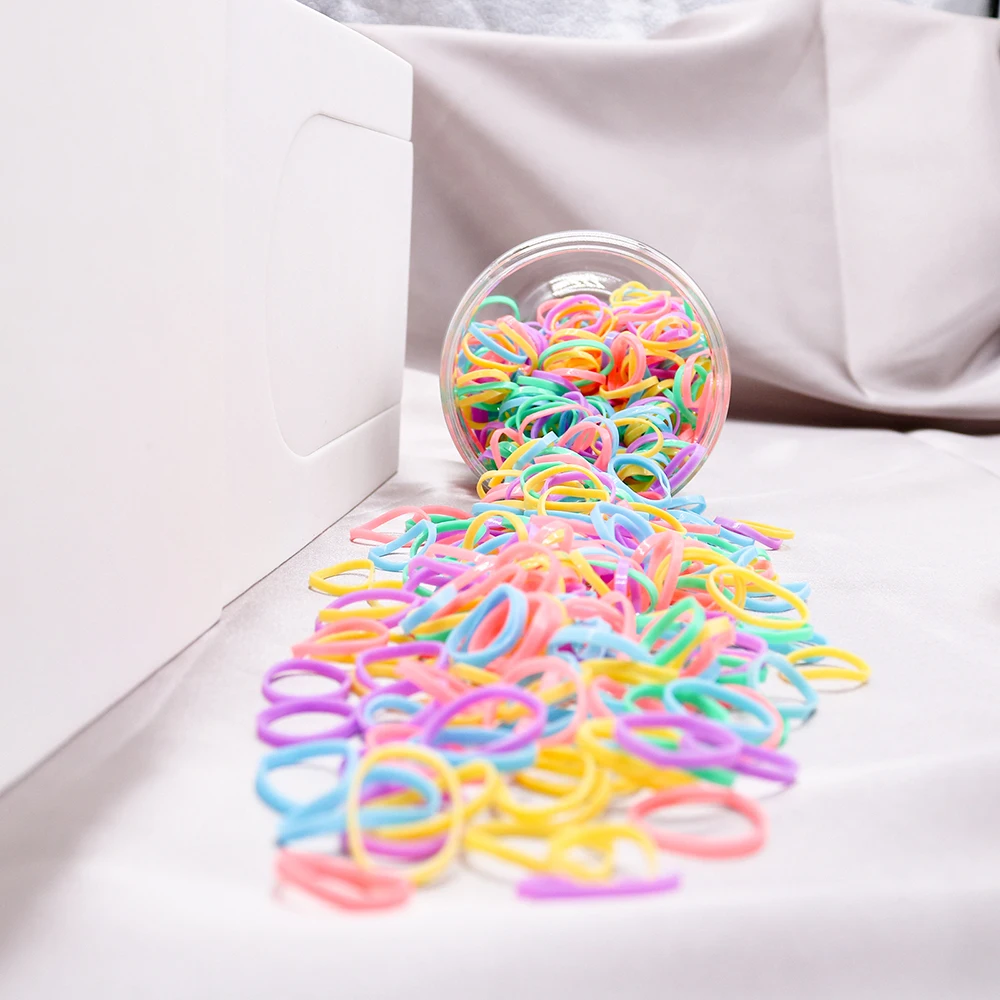 Wholesale Pet Dog Cat Hair Bows Colorful Rubber Bands Colored Top Elastic for Dog Grooming Bows Puppy Accessories Pet Products