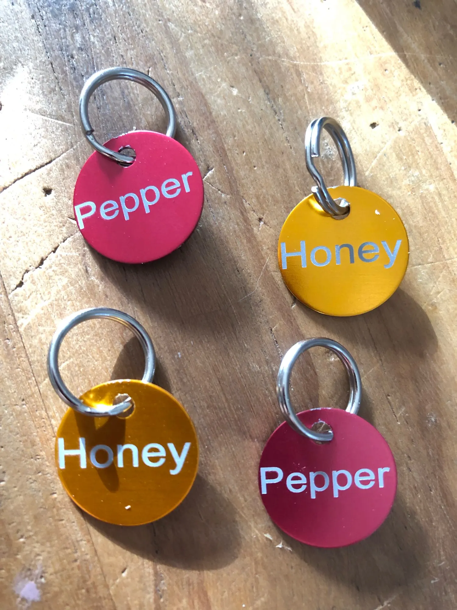 2pcs Free Laser Engraving Pet Dog ID Tag Cat Puppy Name Pendant Tags Personalized Custom Pets Tag Collar Anti-lost Nameplate