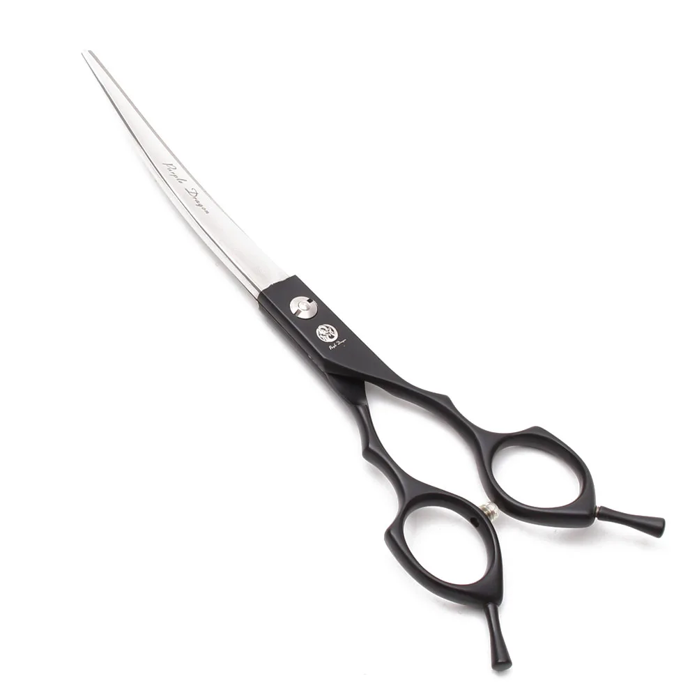 Purple Dragon 6.5" 7" Japan 440C Dog Grooming Scissors Straight Shears Chunker Shars Up/Down Curved Scissors Pet Scissors Z4009