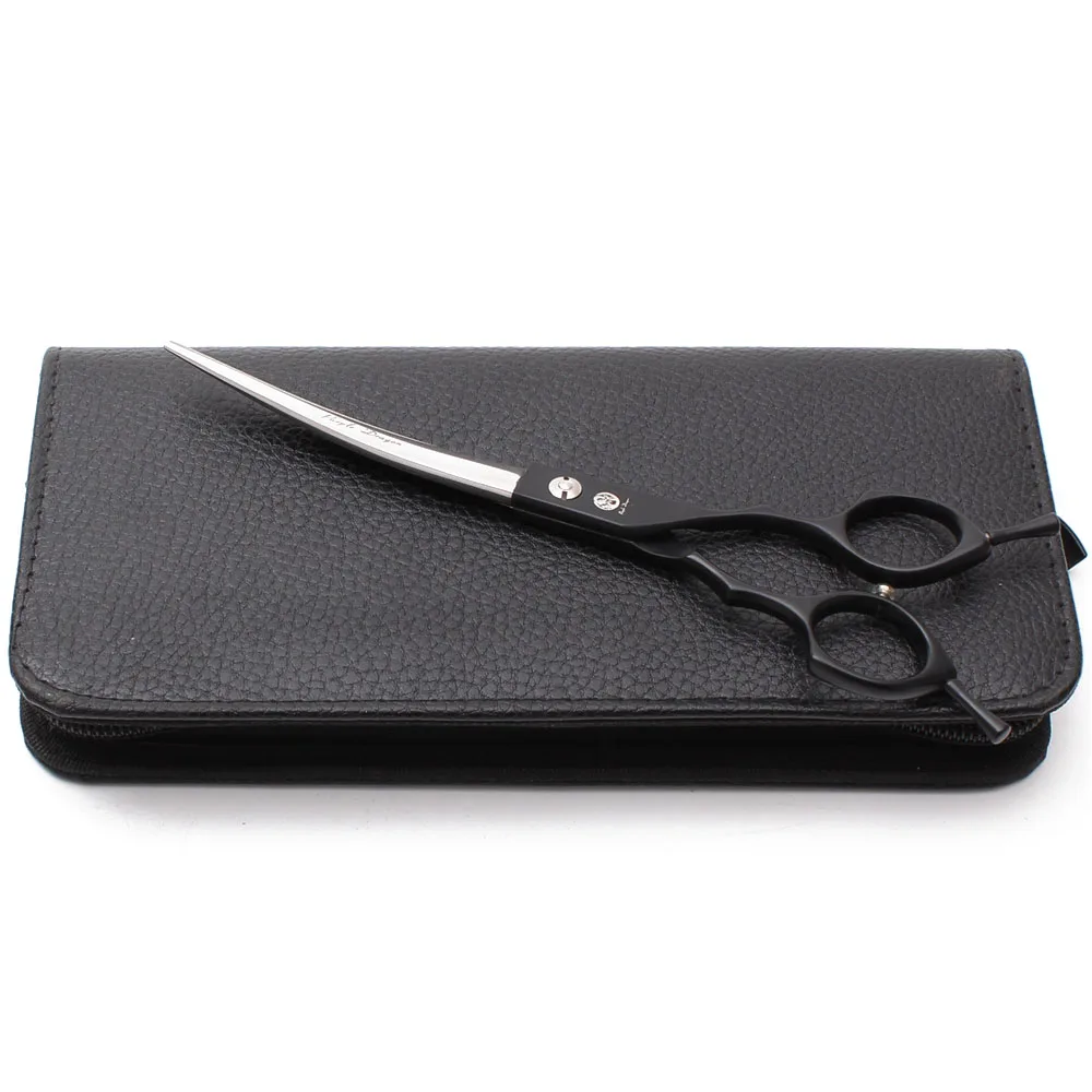Purple Dragon 6.5" 7" Japan 440C Dog Grooming Scissors Straight Shears Chunker Shars Up/Down Curved Scissors Pet Scissors Z4009