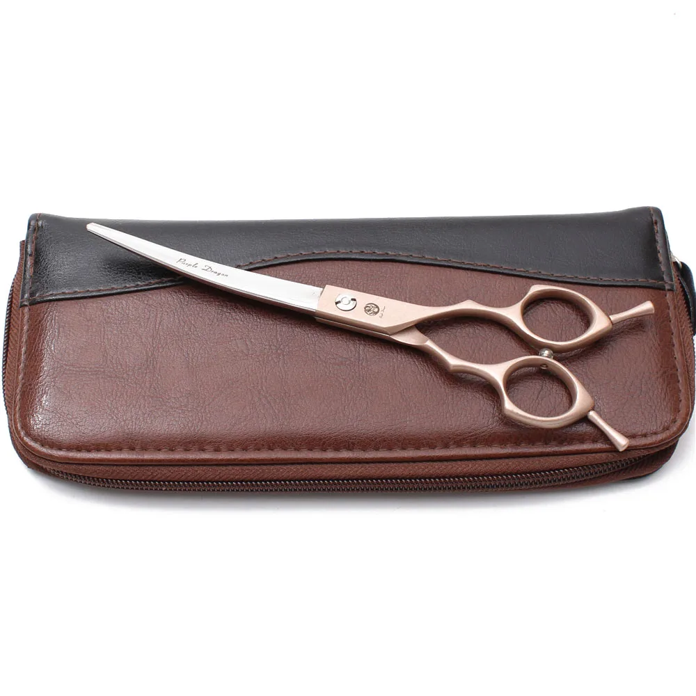 Purple Dragon 6.5" 7" Japan 440C Dog Grooming Scissors Straight Shears Chunker Shars Up/Down Curved Scissors Pet Scissors Z4009