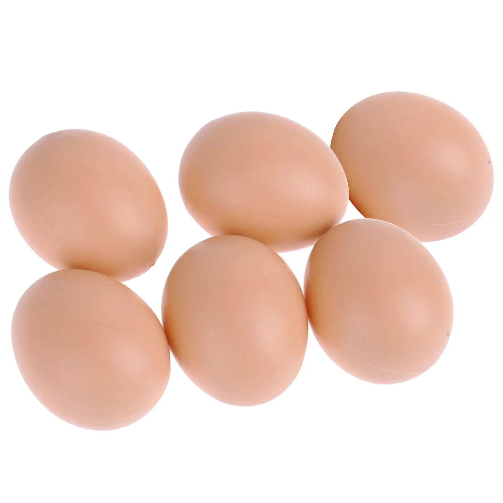 6/12Pcs Plastic Eggs Chicken House Small Fake Eggs Farm Animal Supplies Cages Accessories Guide Chicken Nest Egg Painting