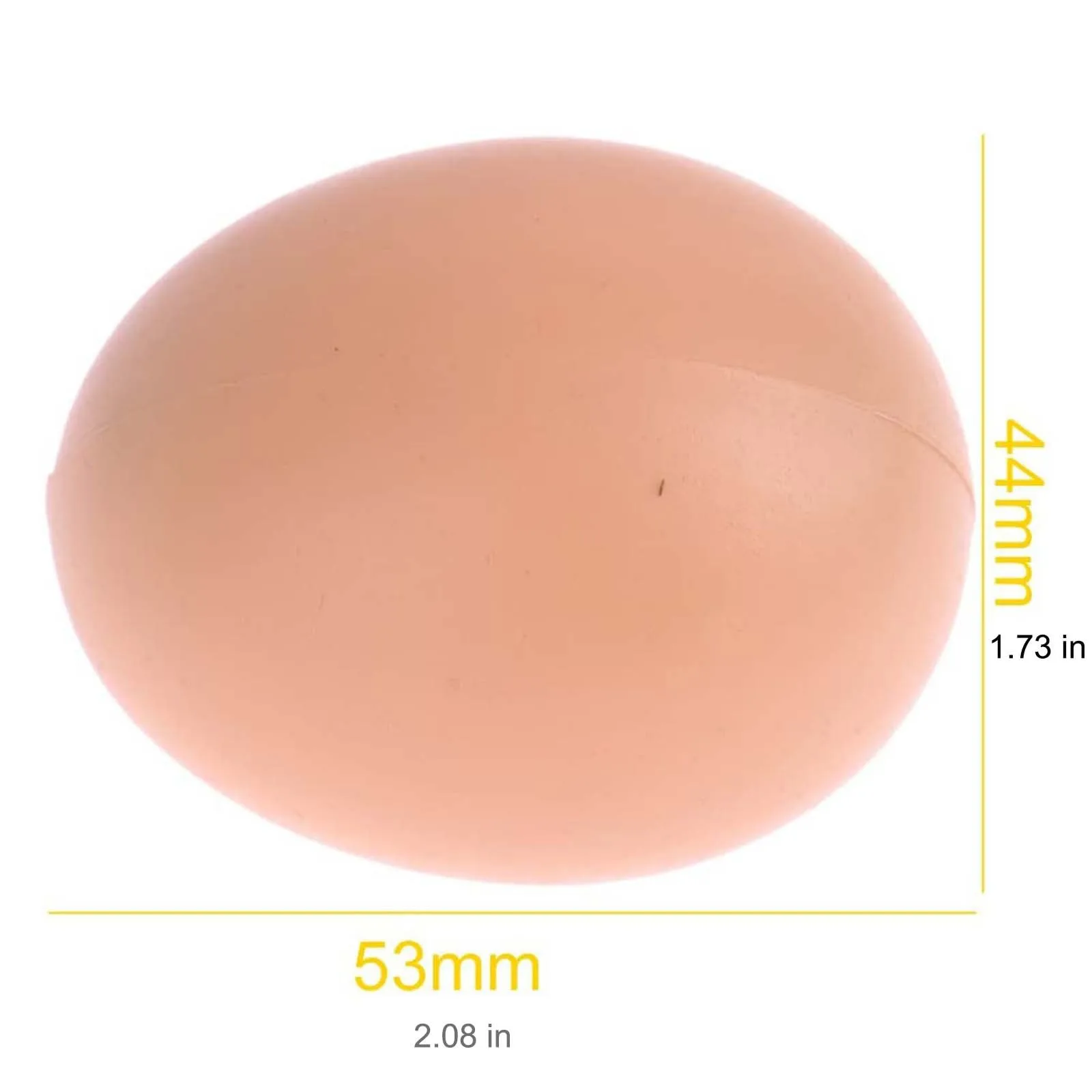 6/12Pcs Plastic Eggs Chicken House Small Fake Eggs Farm Animal Supplies Cages Accessories Guide Chicken Nest Egg Painting