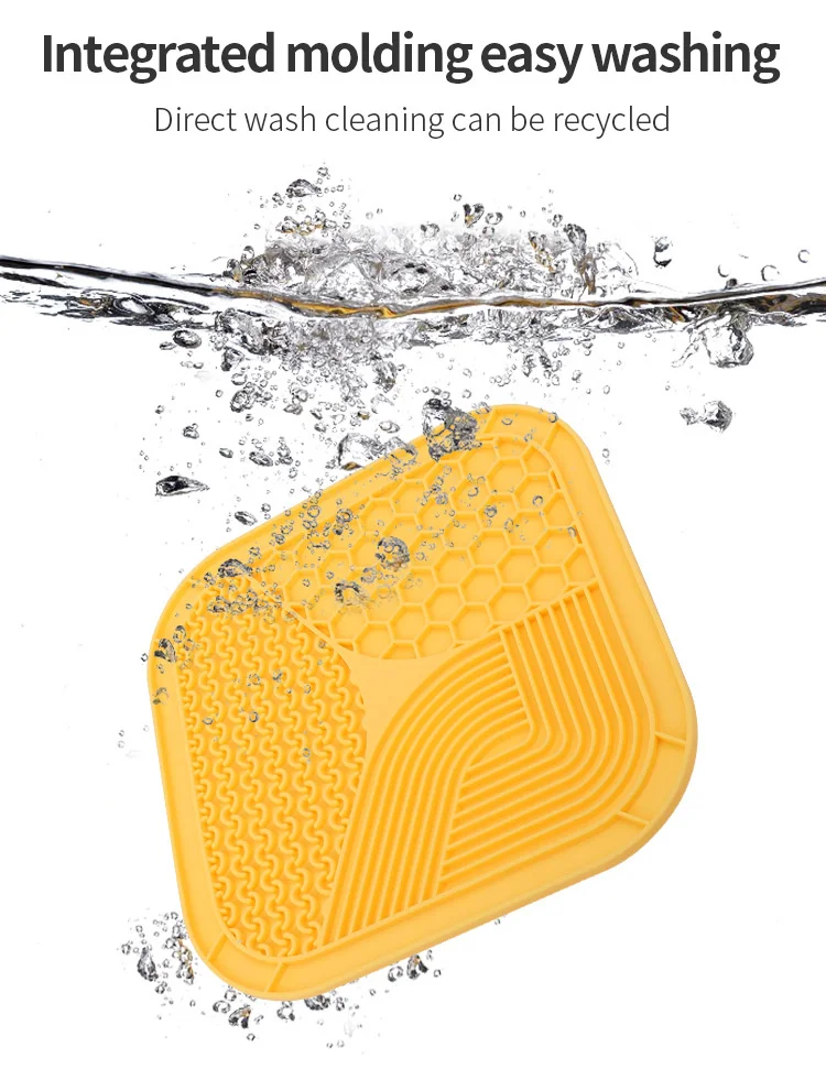 Pet Supplies Silicone Pet Licking Mat Cat Anti-choking With Slow Food Bowl Puppy Bath Distracted Licking Plate Cutlery
