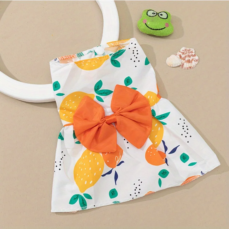 Pet Dress,Soft & Sleeveless Floral Outfit for Cats and Dogs, Perfect for Daily Wear & Special Occasions,Dog skirts