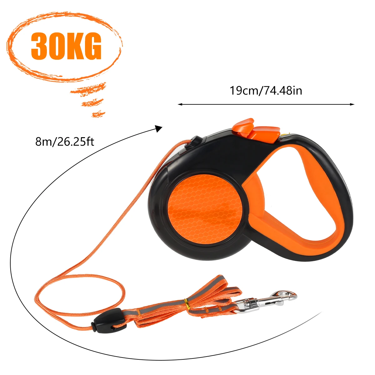 Hands Free Dog Leash Reflective Leash with Waist Bag Retractable Elastic Belt Dog Traction Rope for Running Walking Pet Products