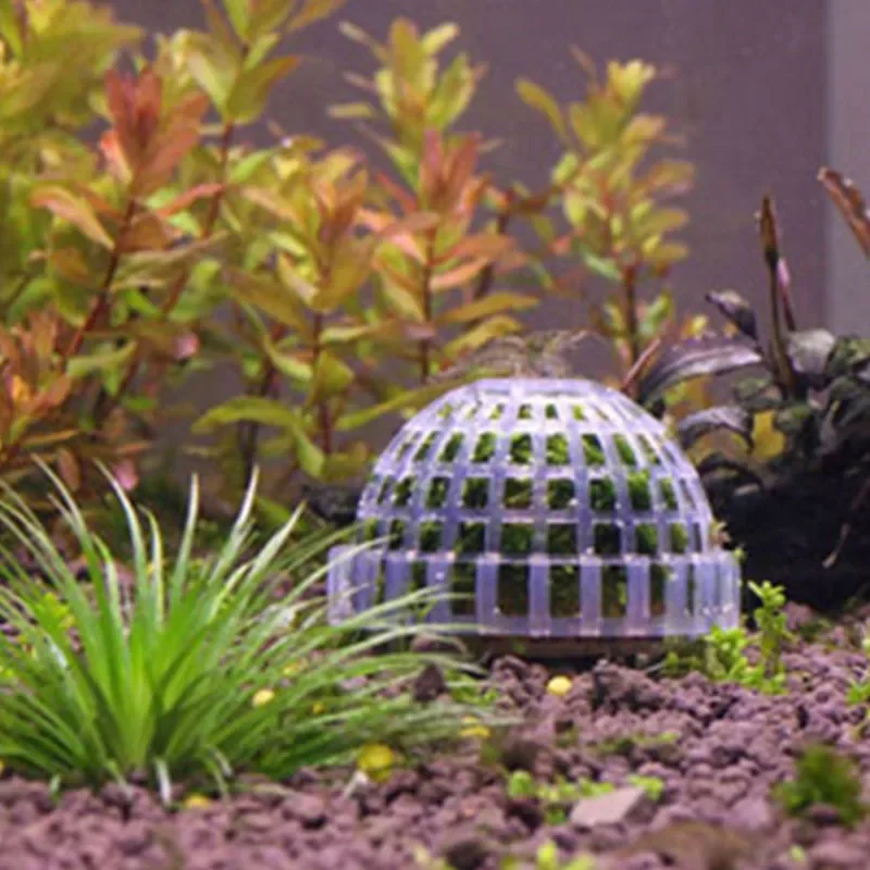 Aquarium Decoration Plants Bio Moss Ball Holder for Aquarium Crystal Red Shrimp House Fish Tank Decor Filter Accessories