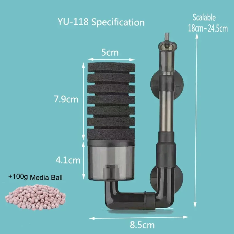 Aquarium Filter for Aquarium Fish Tank Air Pump Skimmer Biochemical Sponge Filter Aquarium Bio Filter Filtro Aquario Practical