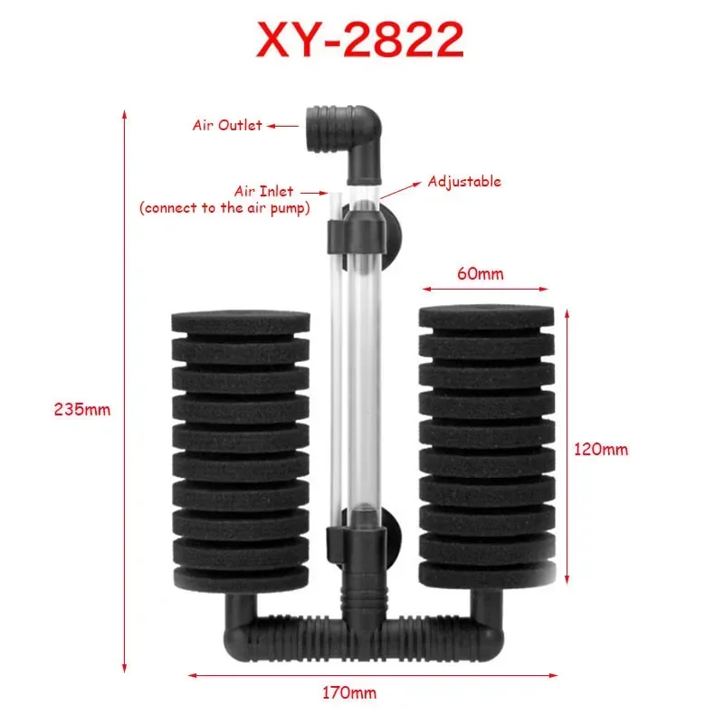 Aquarium Filter for Aquarium Fish Tank Air Pump Skimmer Biochemical Sponge Filter Aquarium Bio Filter Filtro Aquario Practical