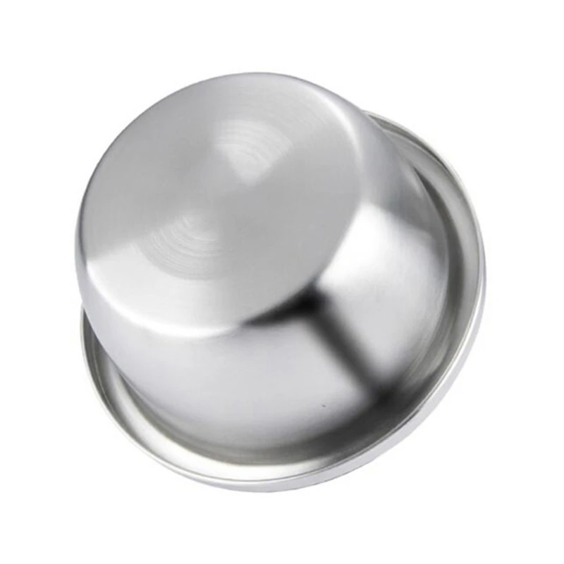 Stainless Steel Dog Feeders 20cm 24cm 28cm 30cm Round Water Food Bowl for Small Medium Large Dogs Pet Supplies