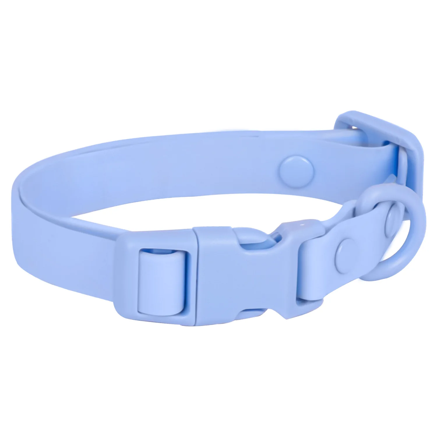 New Macaron Colored PVC Dog Collar Waterproof Dirt Resistant Easy To Clean Pet Collar Adjustable Neck Collar Pet Dog Collar
