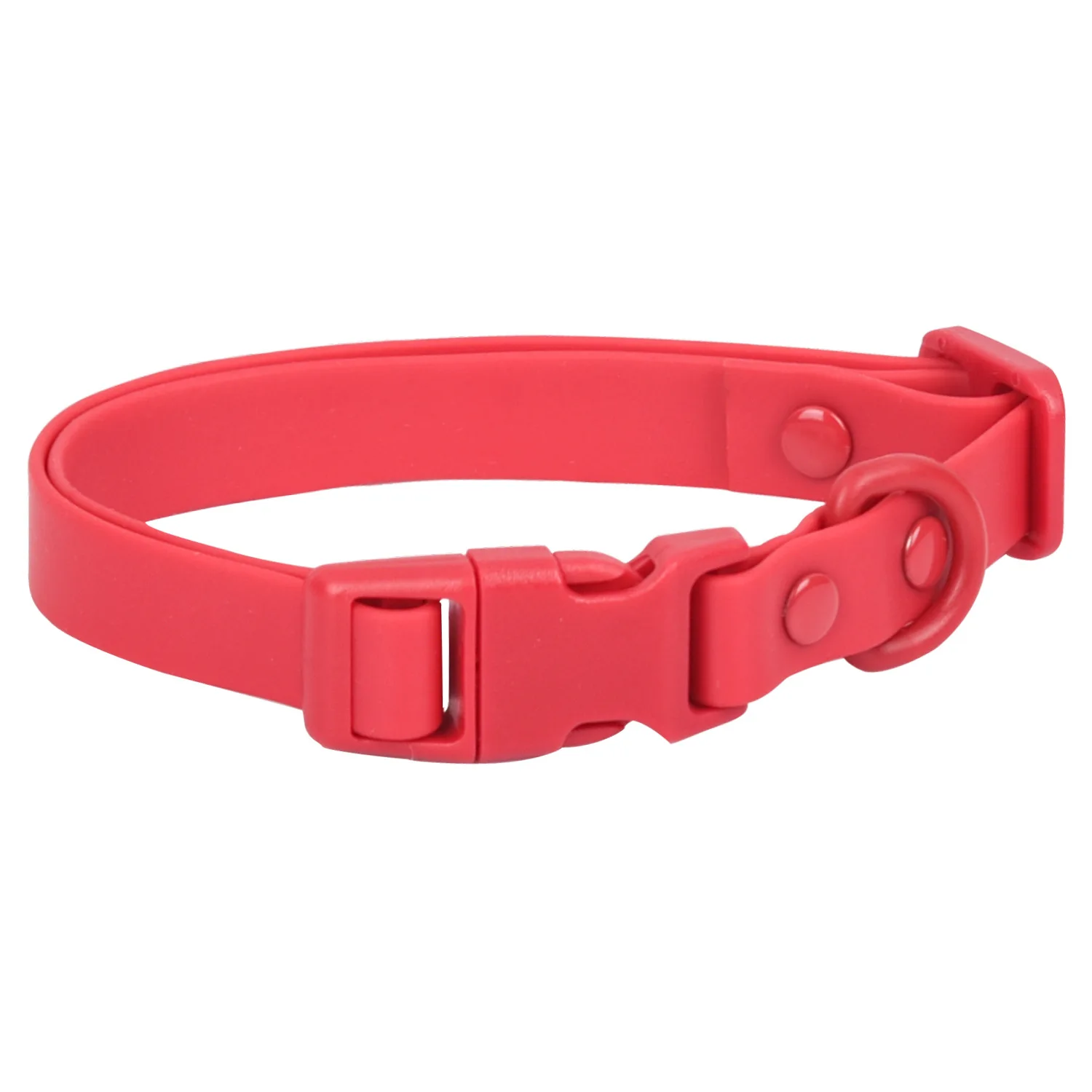 New Macaron Colored PVC Dog Collar Waterproof Dirt Resistant Easy To Clean Pet Collar Adjustable Neck Collar Pet Dog Collar