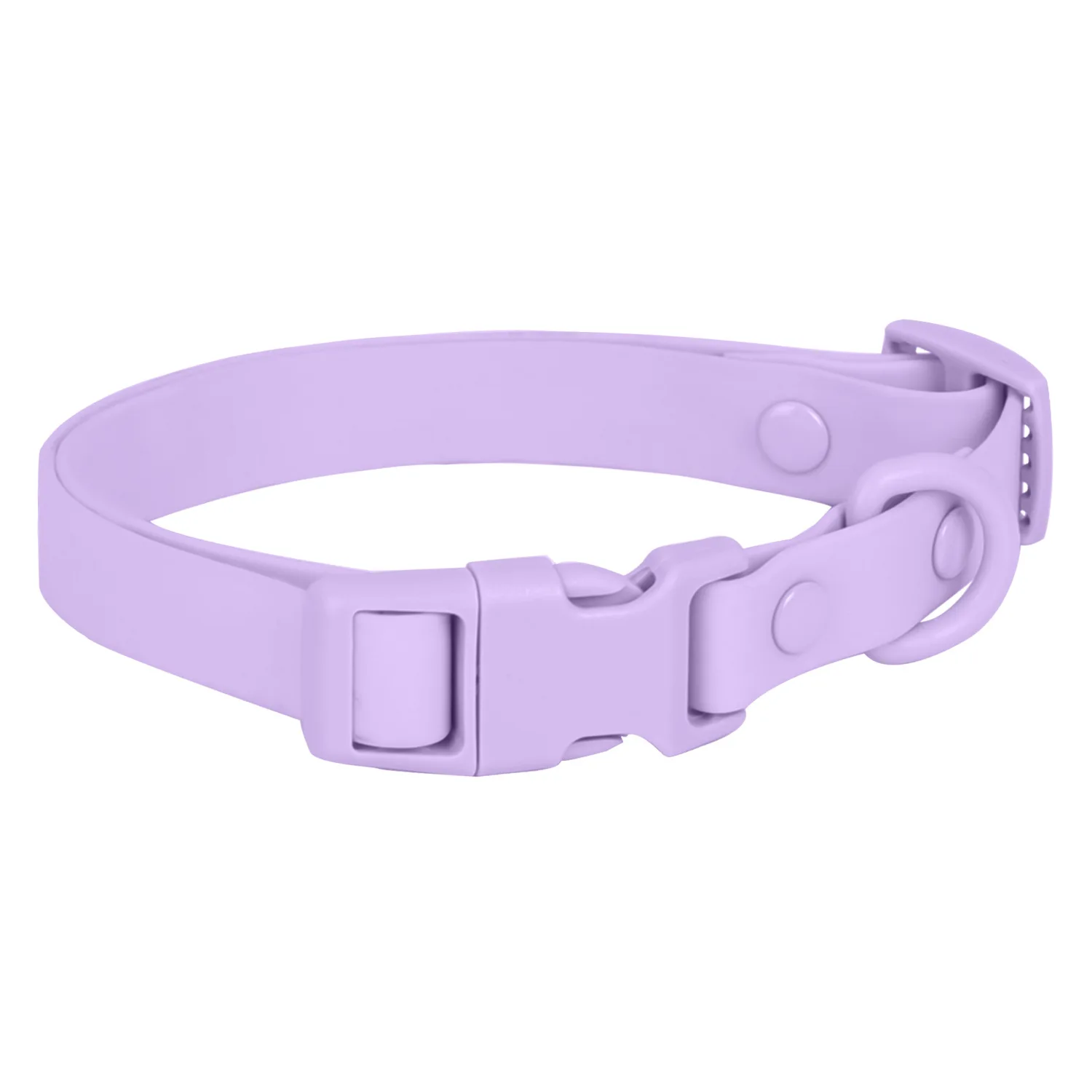 New Macaron Colored PVC Dog Collar Waterproof Dirt Resistant Easy To Clean Pet Collar Adjustable Neck Collar Pet Dog Collar