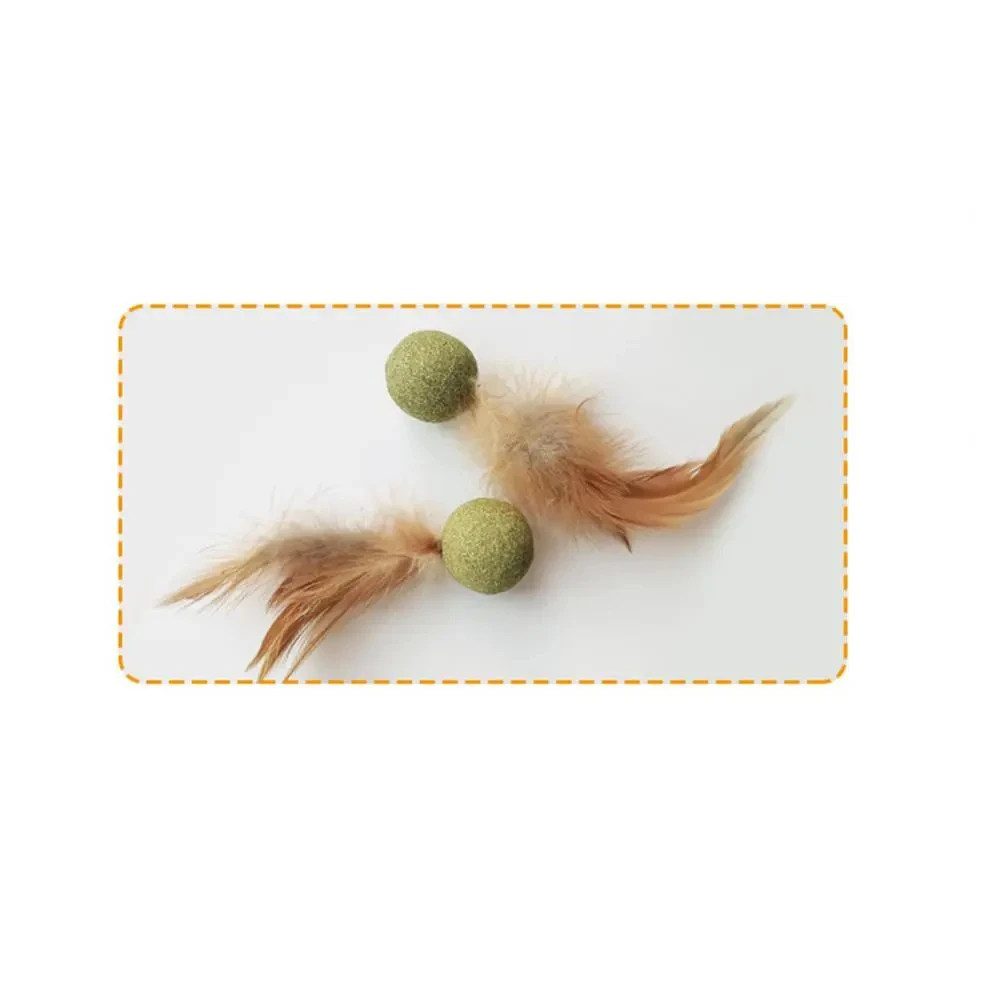 Pet Catnip Toys Edible Catnip Ball Safety Healthy Cat Mint Cats Home Chasing Game Toy Products Clean Teeth Cat Mint Ball