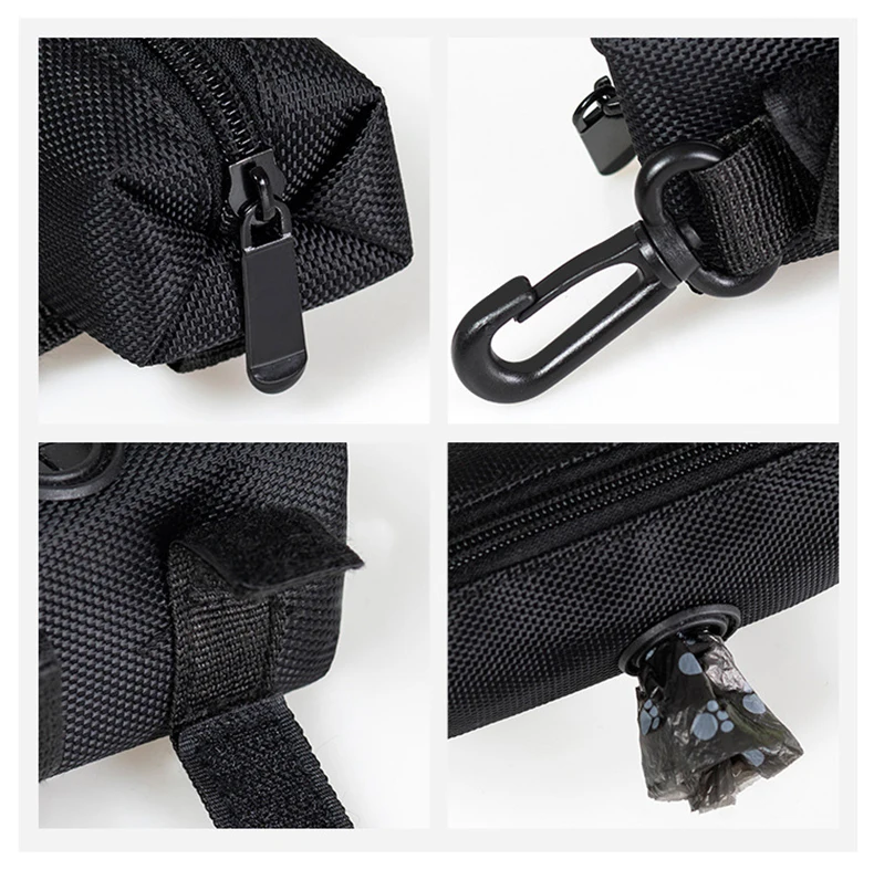 Pet Dog Poop Bag Holder Leash Attachment Adjustable Mini Travel Garbage Bag Dogs Waste Poop Bags Dispenser Pet Cleaning Tools
