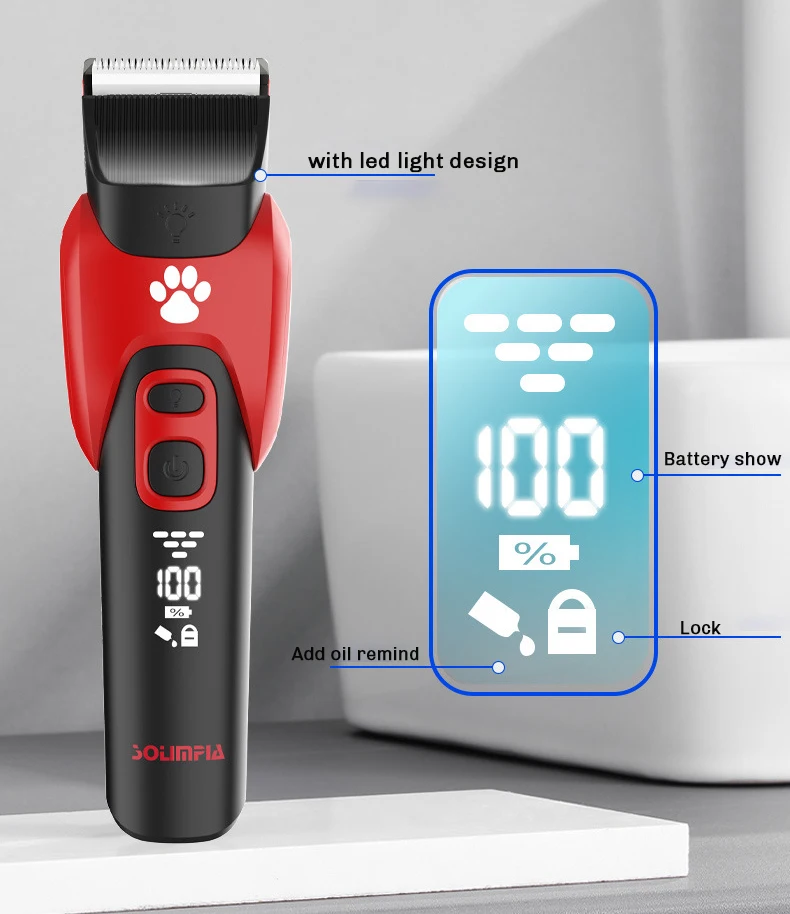 Electric Professional Pet Hair Clipper Big Dog Trimmer Shaver Rechargeable Animal Cats Hair Trimmer Cutting Machine for Sheep