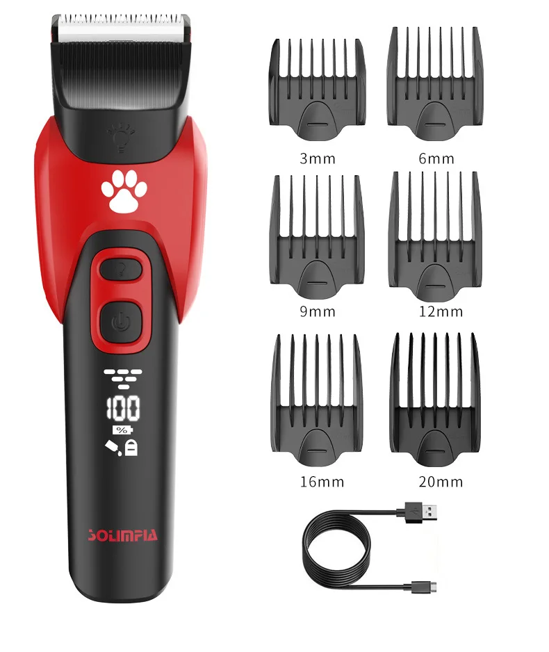 Electric Professional Pet Hair Clipper Big Dog Trimmer Shaver Rechargeable Animal Cats Hair Trimmer Cutting Machine for Sheep