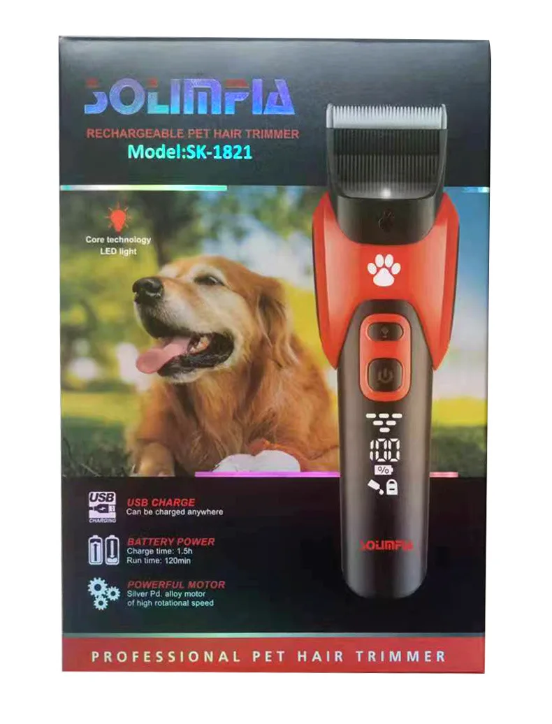 Electric Professional Pet Hair Clipper Big Dog Trimmer Shaver Rechargeable Animal Cats Hair Trimmer Cutting Machine for Sheep