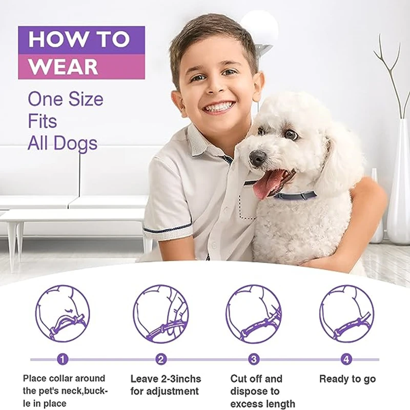3/4 Pc Dogs Calming Pheromone Collars Cats Relieve Anxiety Adjustable Comfortable Collar For Puppy Kitten Large Pets Accessories