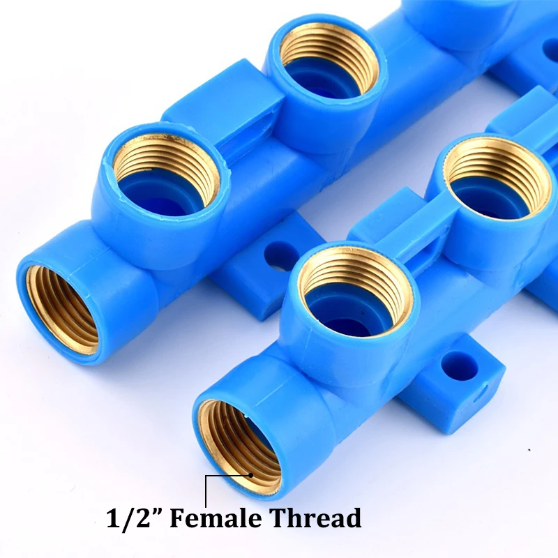 1/2" Female Thread Splitter Water Pipe Distributor 4/5/6Way Splitter, Water Tank Drain Switch Automotive Sprinkler Accessories