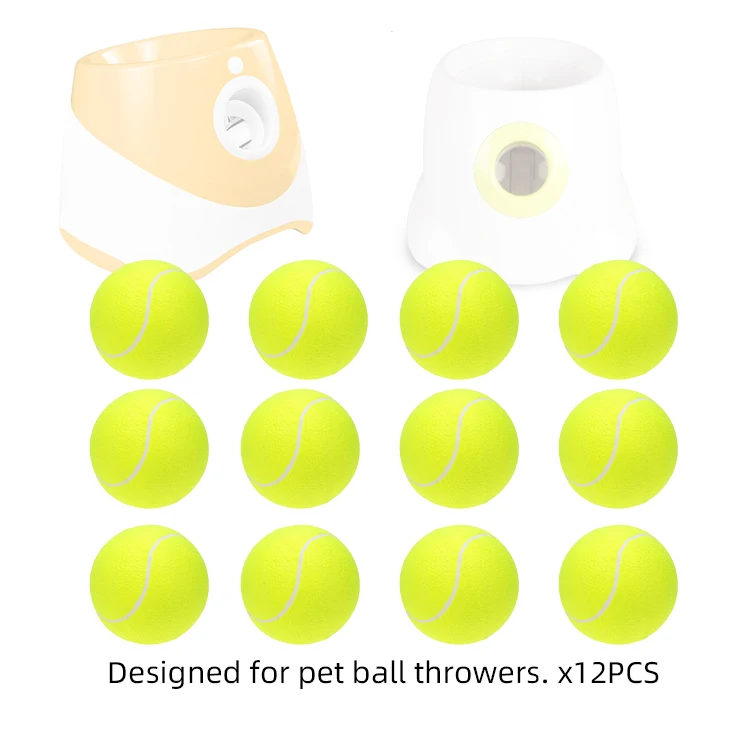 6 PCS Tennis Launcher Special 5cm Ball DogElastic Professional Tennis Throw MachinePortable Toy Only The Ball No Machine