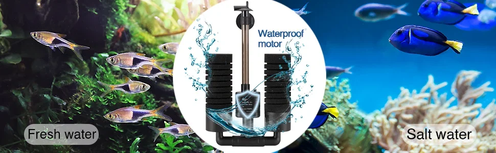 220V 50Hz Aquarium Filter Electric Power Filter Biochemical Sponge Silence Submersible Bio Media Balls Fish Tank Accessories