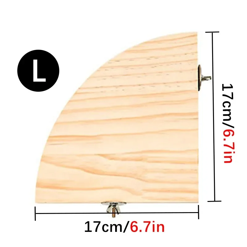 Parrot Bird Wood Perch Stand Platform Rectangle Fan-shaped Shelf Stand Board Parakeet Hamster Gerbil Rat Cage birdcage Supplies