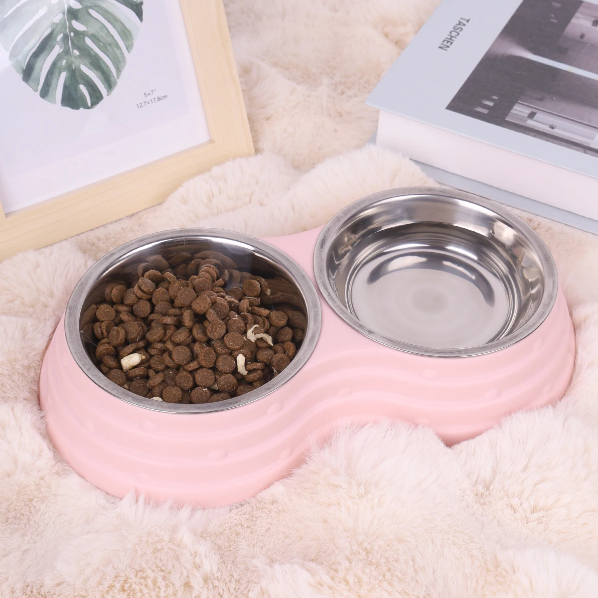 1PC Stainless Steel Pet Bowl For Dogs And Cats, Suitable For Small Dogs, Medium Dogs And Large Dogs