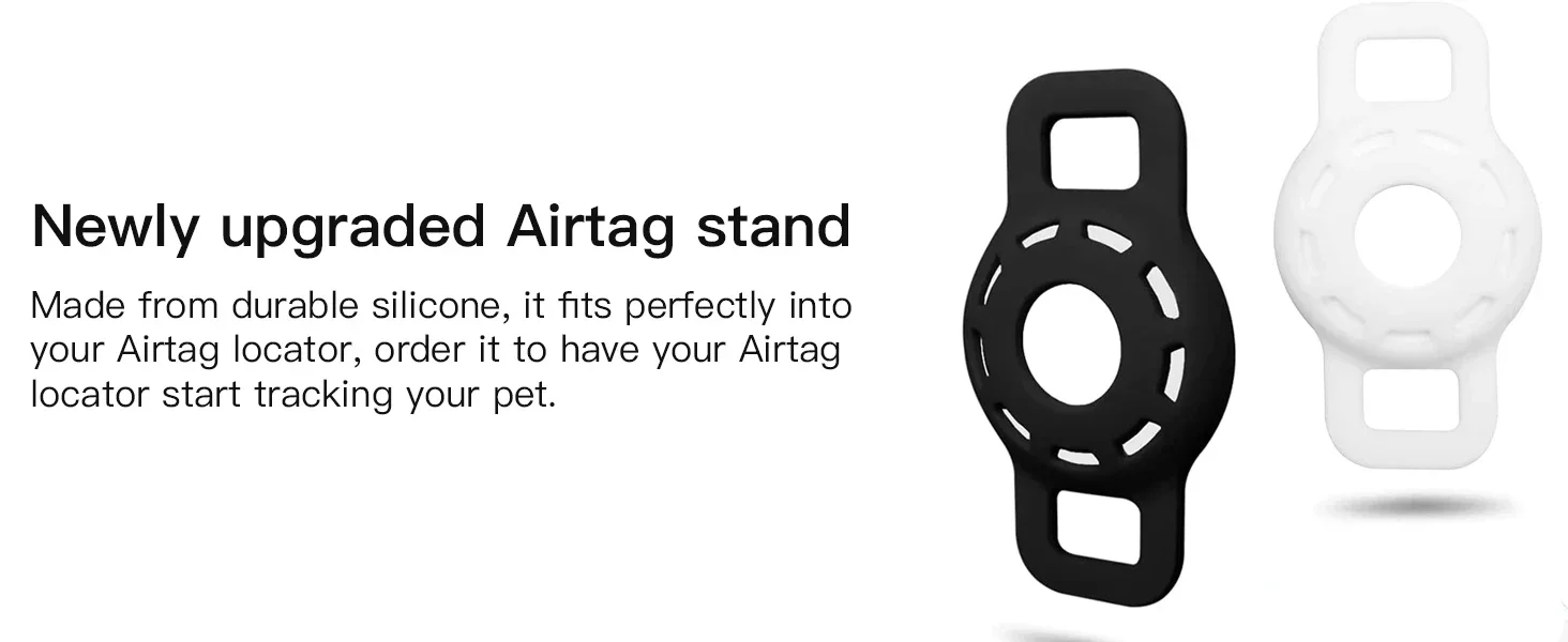 For Air Tag Pet Collar for Cats Dogs, Reflective Kitten Collar with Airtag Holder and Bell for Girl Boy Cat, Safe Breakaway