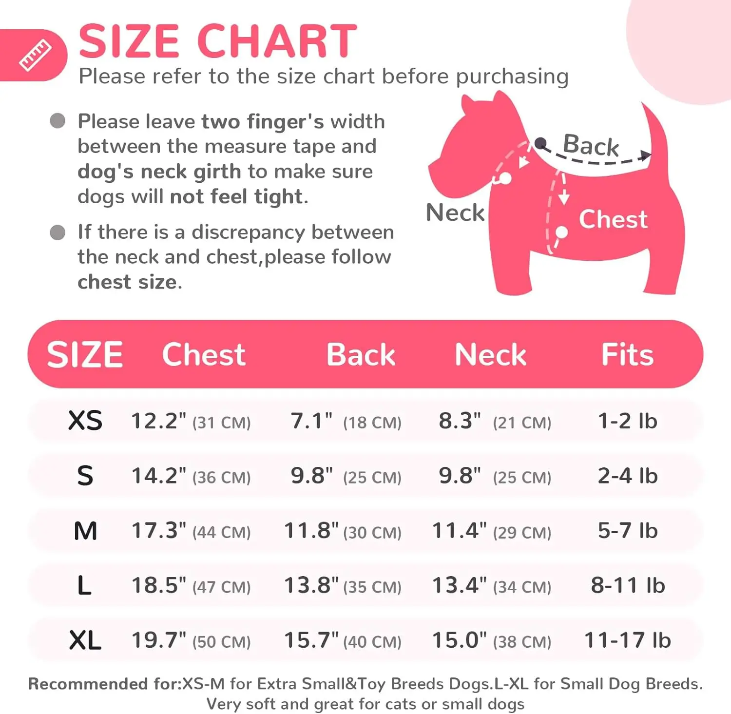 Autumn Winter Dog Clothes for Small Dogs Girls, Fleece Lined Dog Hoodies Sweater Puppy Sweatshirt Chihuahua Yorkie Apparel
