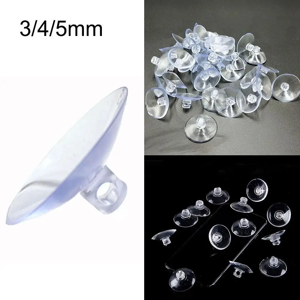10-100pcs 3/4/5cm Aquarium Suction Cup Air Tube Holder Sucker For Fish Tank Pump Oxygen Air Tube Fixing Clip Accessories