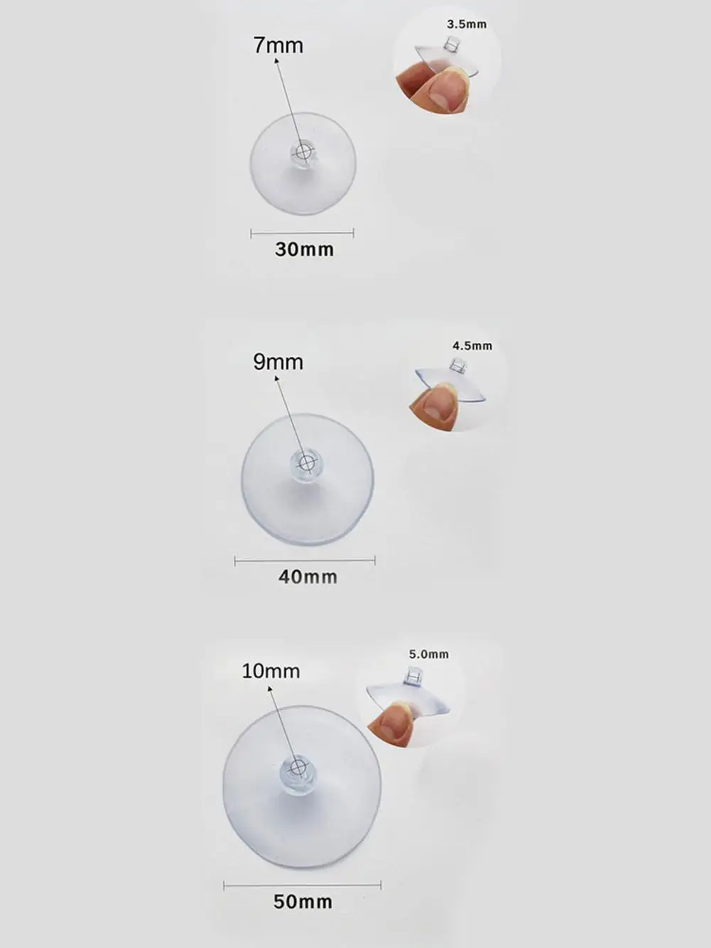 10-100pcs 3/4/5cm Aquarium Suction Cup Air Tube Holder Sucker For Fish Tank Pump Oxygen Air Tube Fixing Clip Accessories
