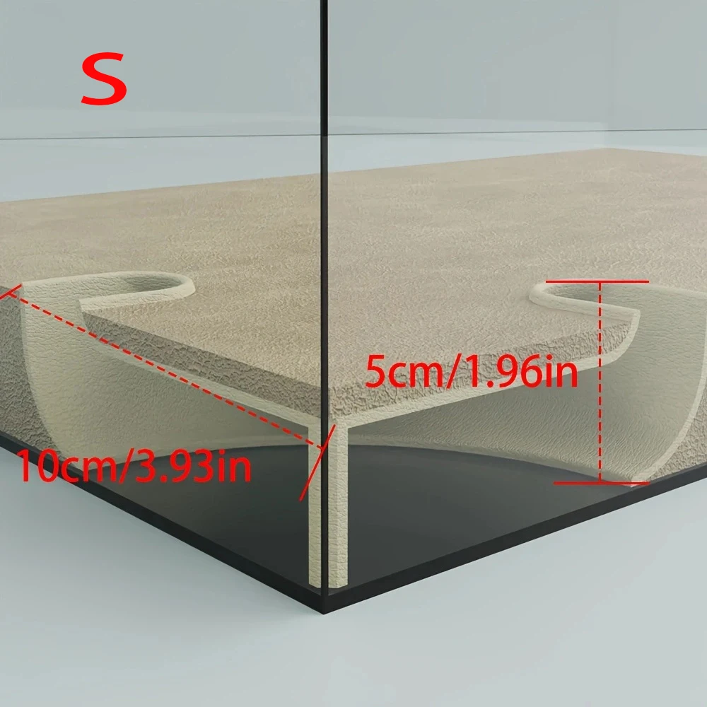 Underground Corner Tunnel for Aquarium Cave/ Fish Tank for Aquatic Pets To Breed Play AndRest Fish Tank Ornaments