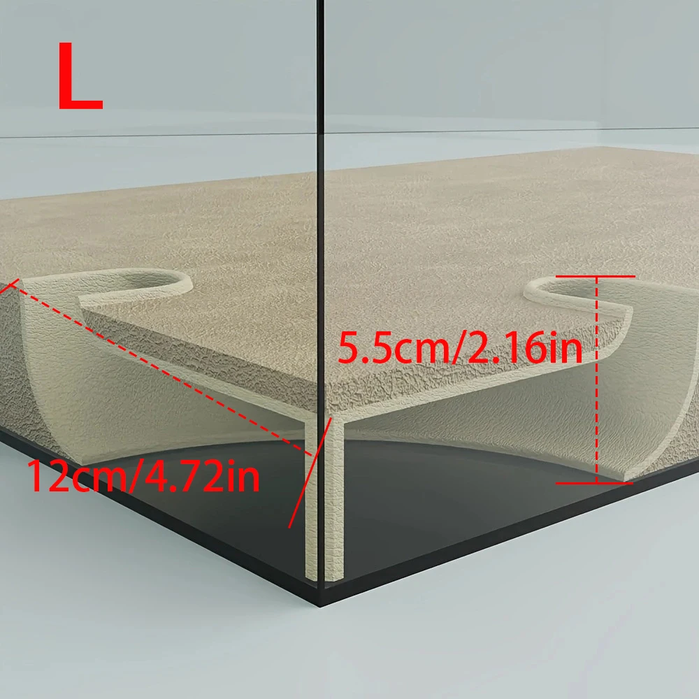 Underground Corner Tunnel for Aquarium Cave/ Fish Tank for Aquatic Pets To Breed Play AndRest Fish Tank Ornaments
