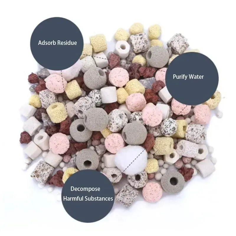 250g 500g 1000g 14 Types Aquarium Bio Balls Biochemical Ball Filter Media for Aquarium Filter Accessories for Fish Tank Hot Sale