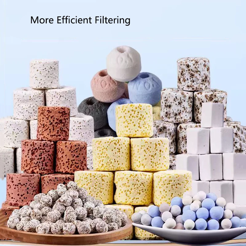 250g 500g 1000g 14 Types Aquarium Bio Balls Biochemical Ball Filter Media for Aquarium Filter Accessories for Fish Tank Hot Sale