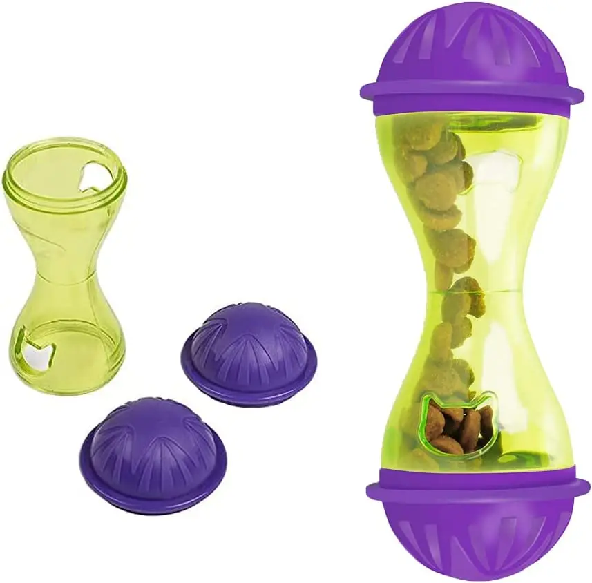 Cat Mice Food Tumbler Cat Food Toy Ball Interactive Cat Food Feeder Leak Food Interesting Plastic Cat Food Dispenser Treat Toy