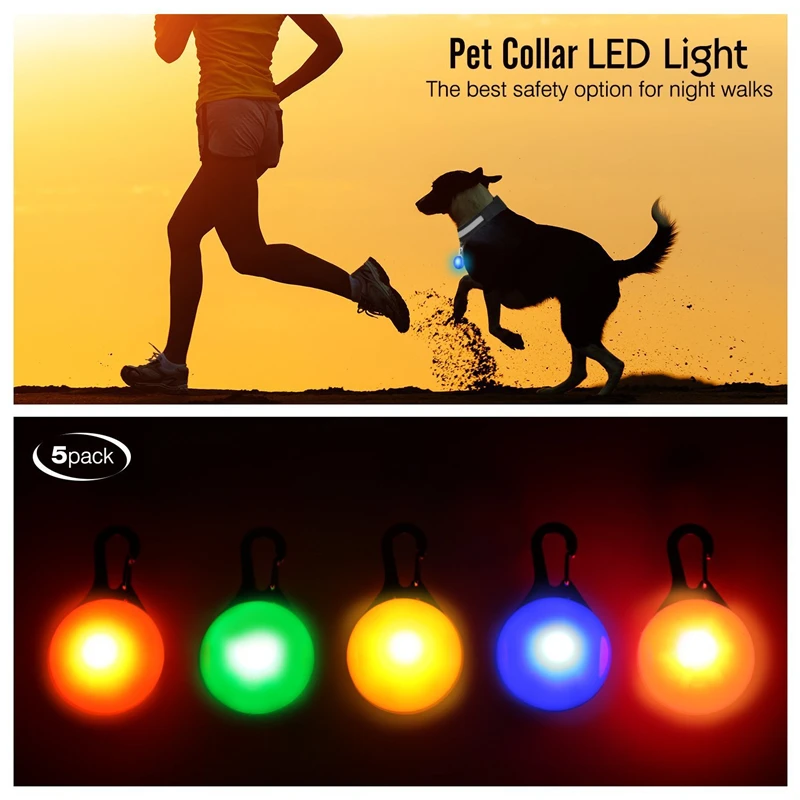 LED Luminous Collar Adjustable Glowing Dog Collar USB Rechargea Flashing Anti-Lost/Avoid Car Accident Collar Dogs Pet Products