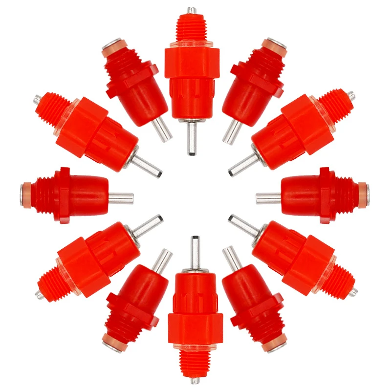 10/15/20/50 Pcs Chicken Waterer Nipple Drinkers Quail Pigeon Waterer Nipple Automatic Water Spring Type Poultry Farming Supplies
