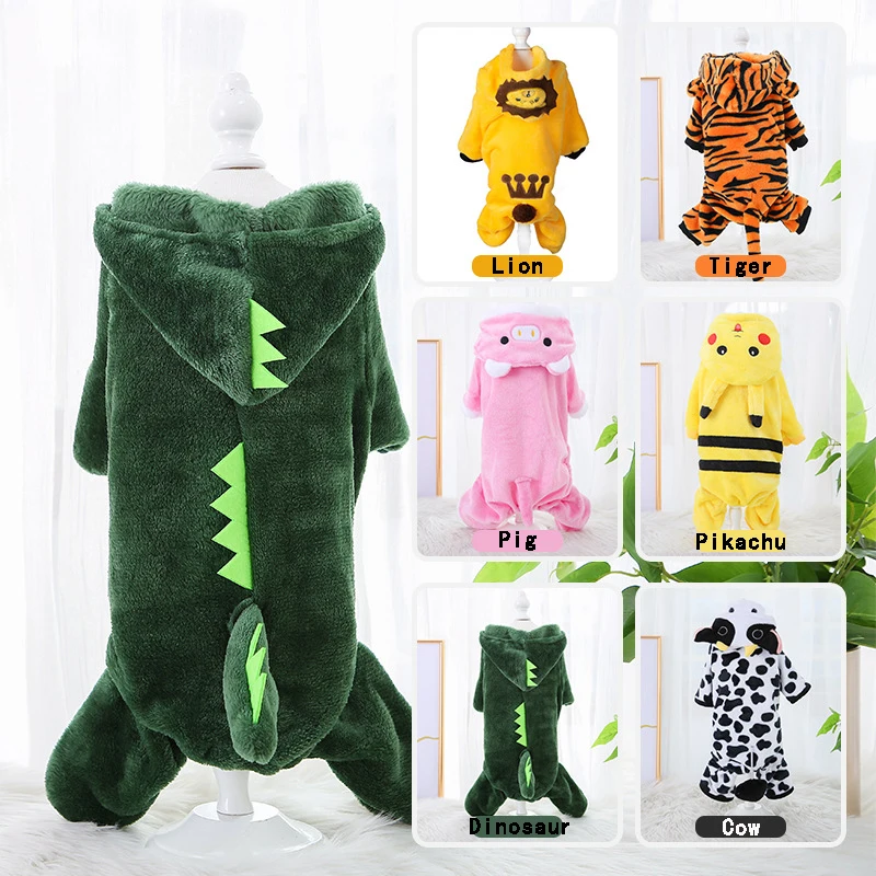 Pet Dog Clothes Soft Warm Fleece Dogs Jumpsuits Pet Clothing for Small Dogs Puppy Cats Clothes Chihuahua Yorkshire Costume Coat