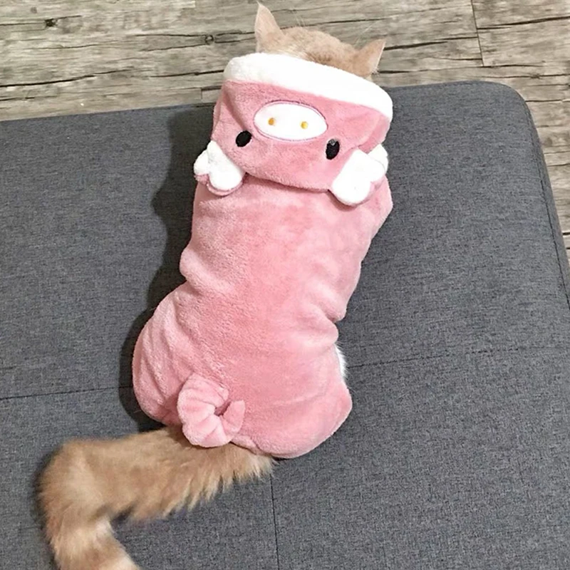 Pet Dog Clothes Soft Warm Fleece Dogs Jumpsuits Pet Clothing for Small Dogs Puppy Cats Clothes Chihuahua Yorkshire Costume Coat